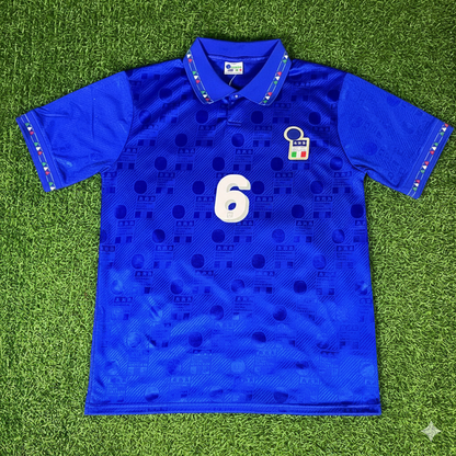 Franco Baresi 1994 World Cup Italy Retro Jersey Maillot Trikot Maglia Soccer Shirt