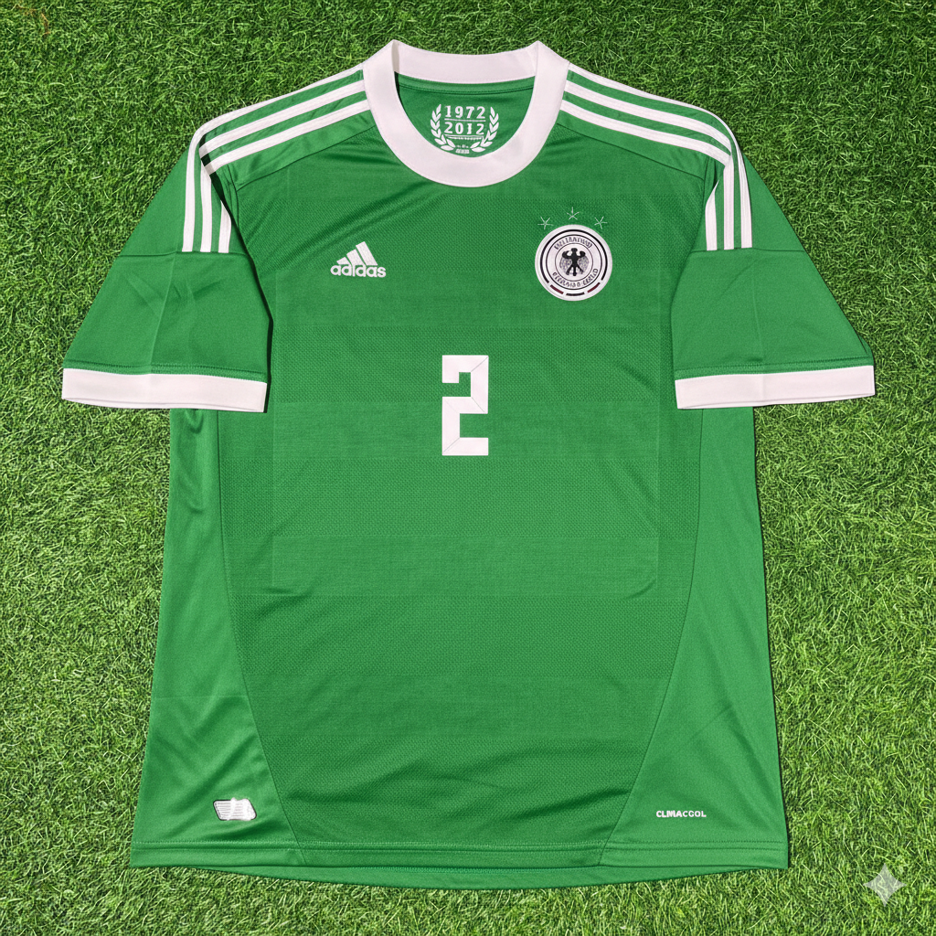İlkay Gündoğan Germany EURO 2012 Green Retro Football Jersey