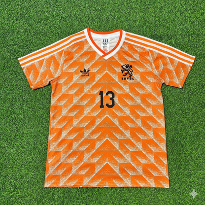 Johan Neeskens Netherlands Home Retro Football Jersey Kit