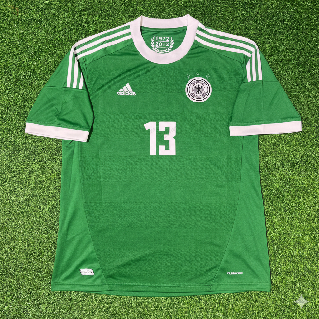 Thomas Müller Germany EURO 2012 Green Retro Football Jersey