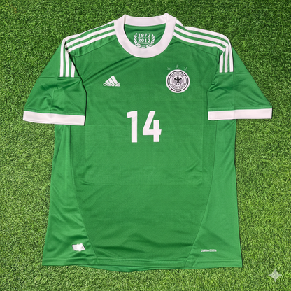 Benedikt Höwedes Deutschland EM 2012 Grünes Retro-Fußballtrikot