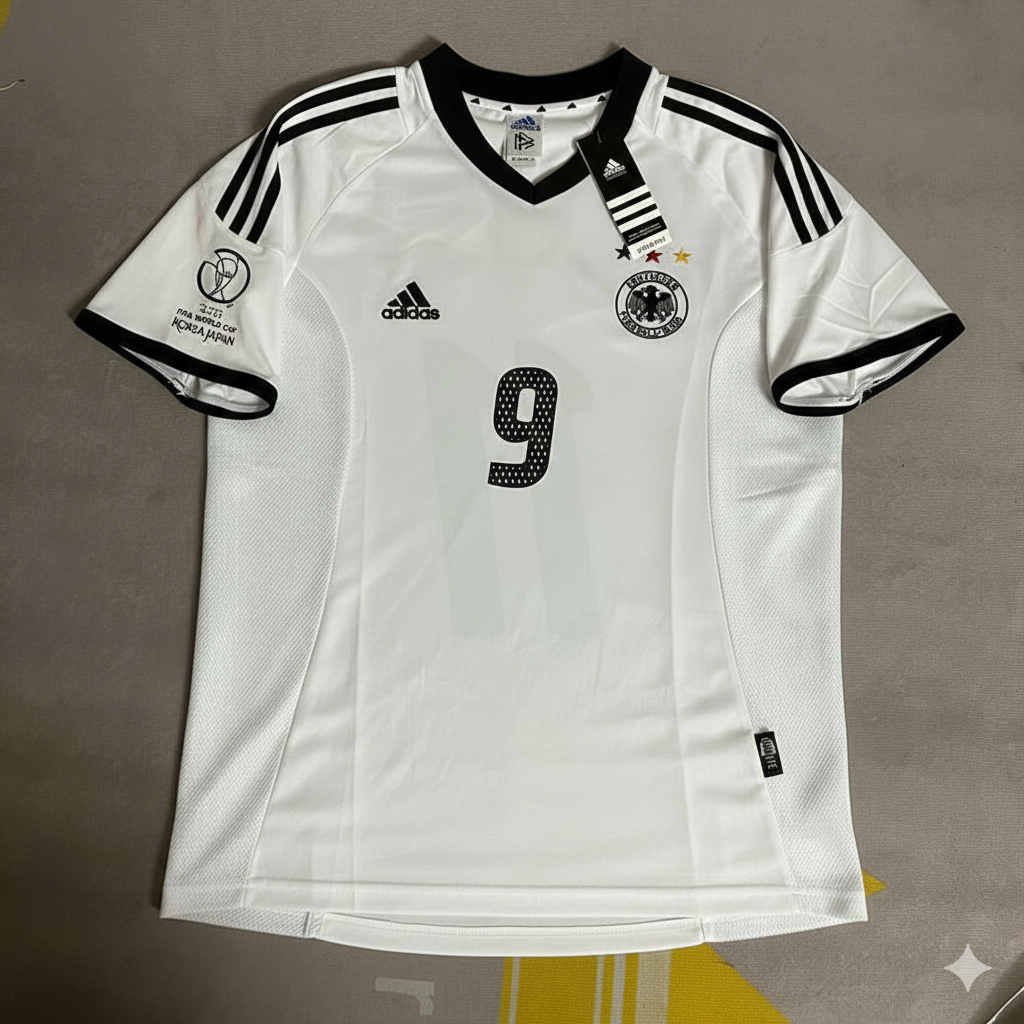 Bernd Schneider Germany Deutschland 2002 World Cup Japan Korea White Retro Jersey Trikot