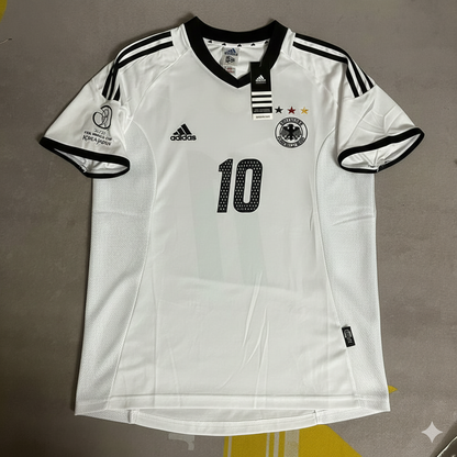 Oliver Neuville Germany Deutschland 2002 World Cup Japan Korea White Retro Jersey Trikot