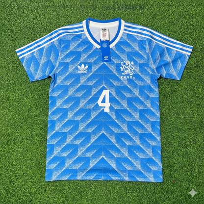 Ronald Koeman Netherlands 1988 Blue Retro Football Jersey Kit