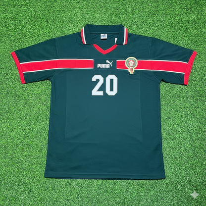 Ayoub El Kaabi Morocco Home Retro Football Jersey