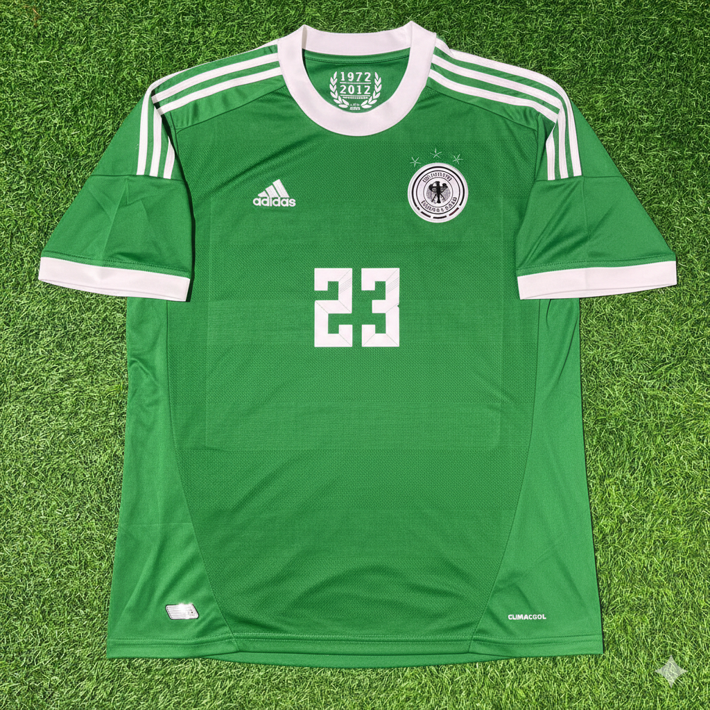 Mario Gomez Germany EURO 2012 Green Retro Football Jersey
