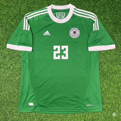 Mario Gomez Germany EURO 2012 Green Retro Football Jersey