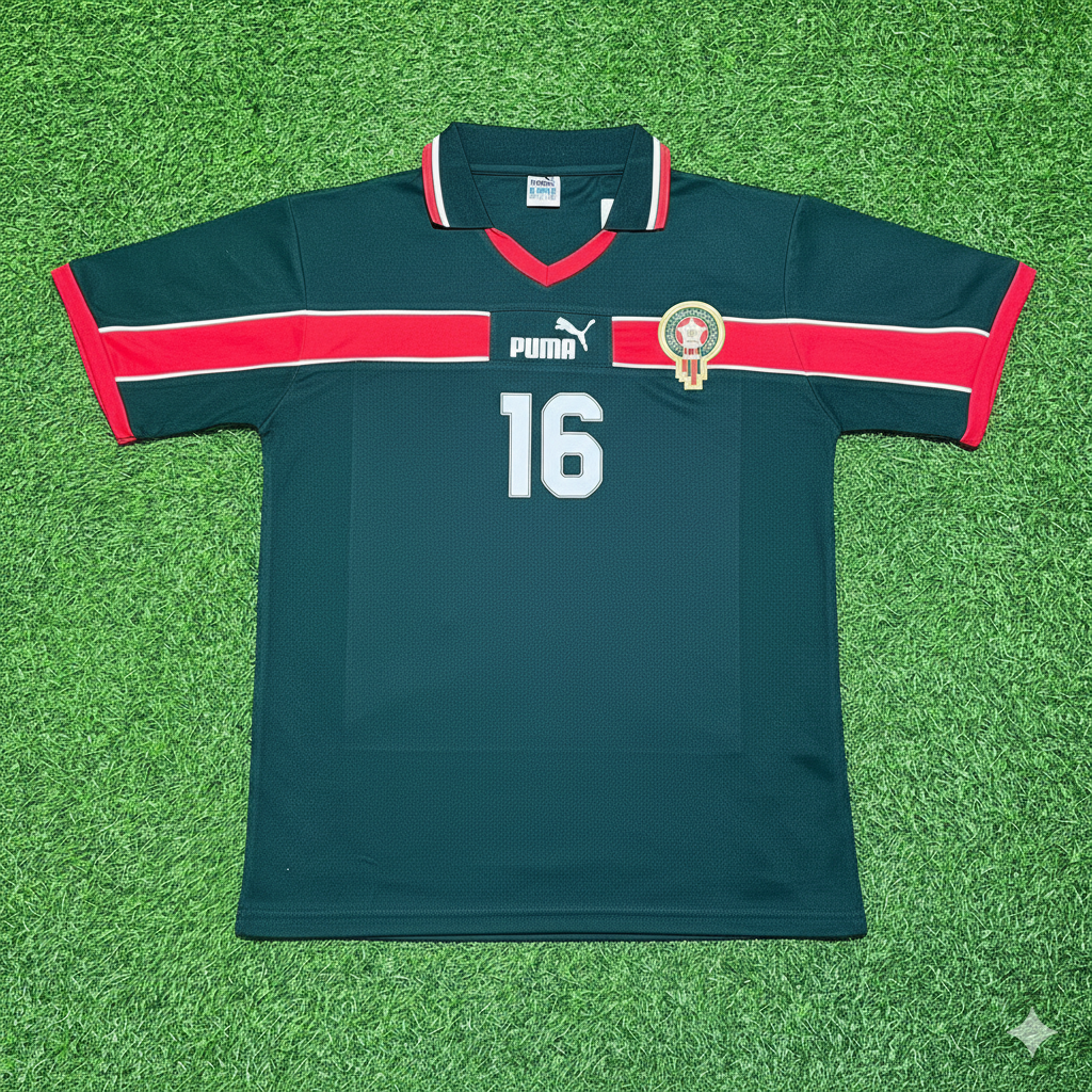 Abde Ezzalzouli Morocco Home Retro Football Jersey