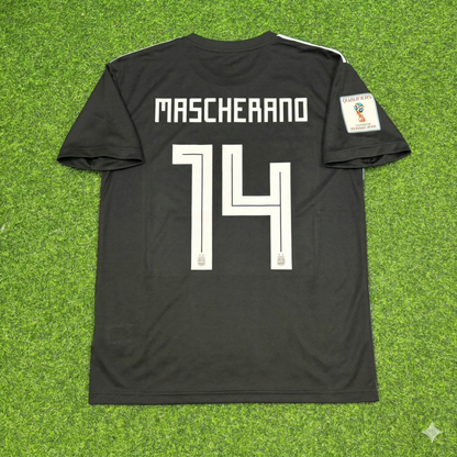 Javier Mascherano Argentina 2018 World Cup Black Retro Football Jersey