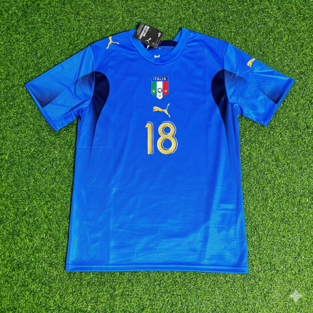 Filippo Inzaghi 18 - Italy 2006 World Cup Final Retro Jersey Maillot Trikot Maglia Soccer Shirt