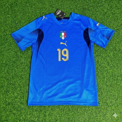 Gianluca Zambrotta 19 - Italy 2006 World Cup Final Retro Jersey Maillot Trikot Maglia Soccer Shirt