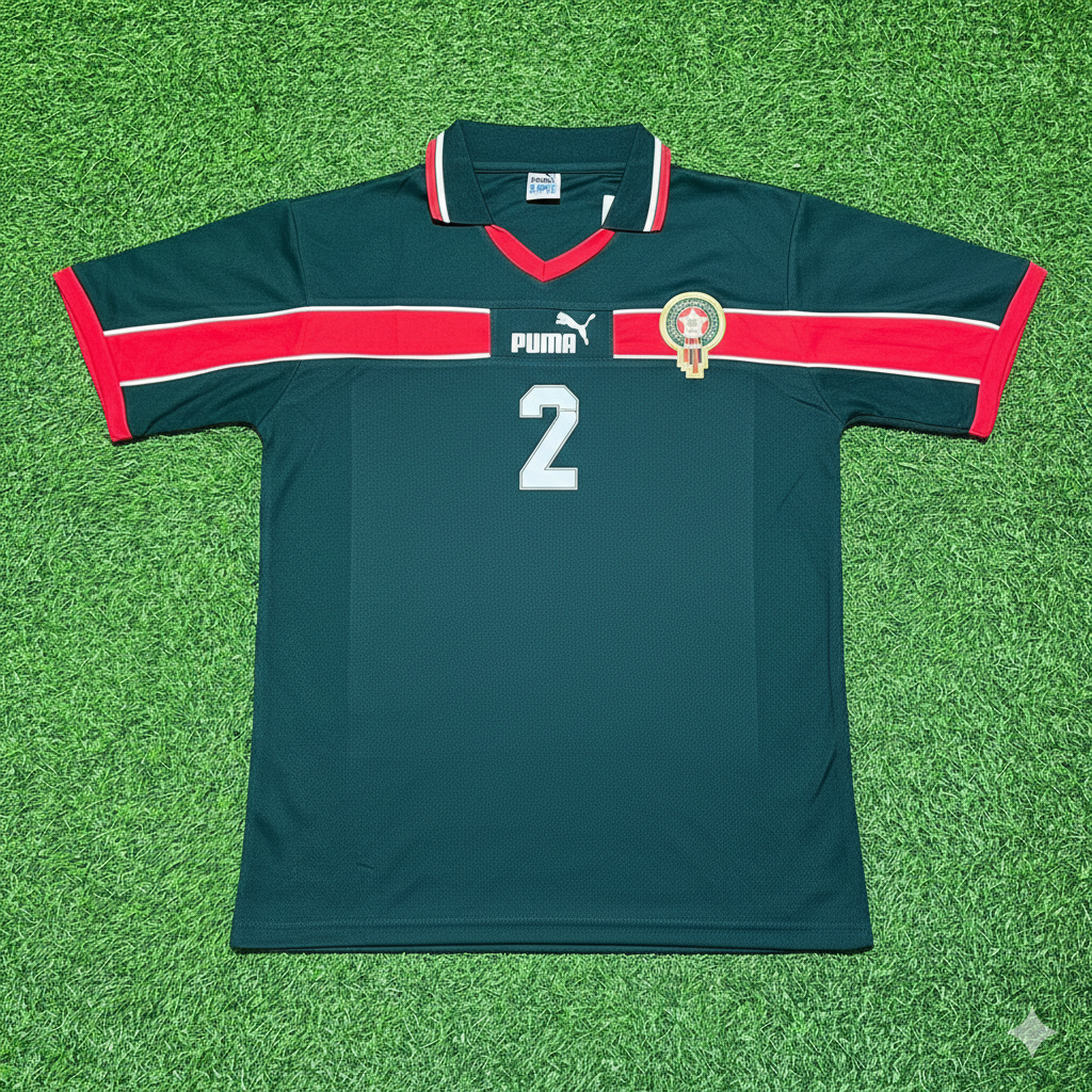 Achraf Hakimi Morocco Home Retro Football Jersey