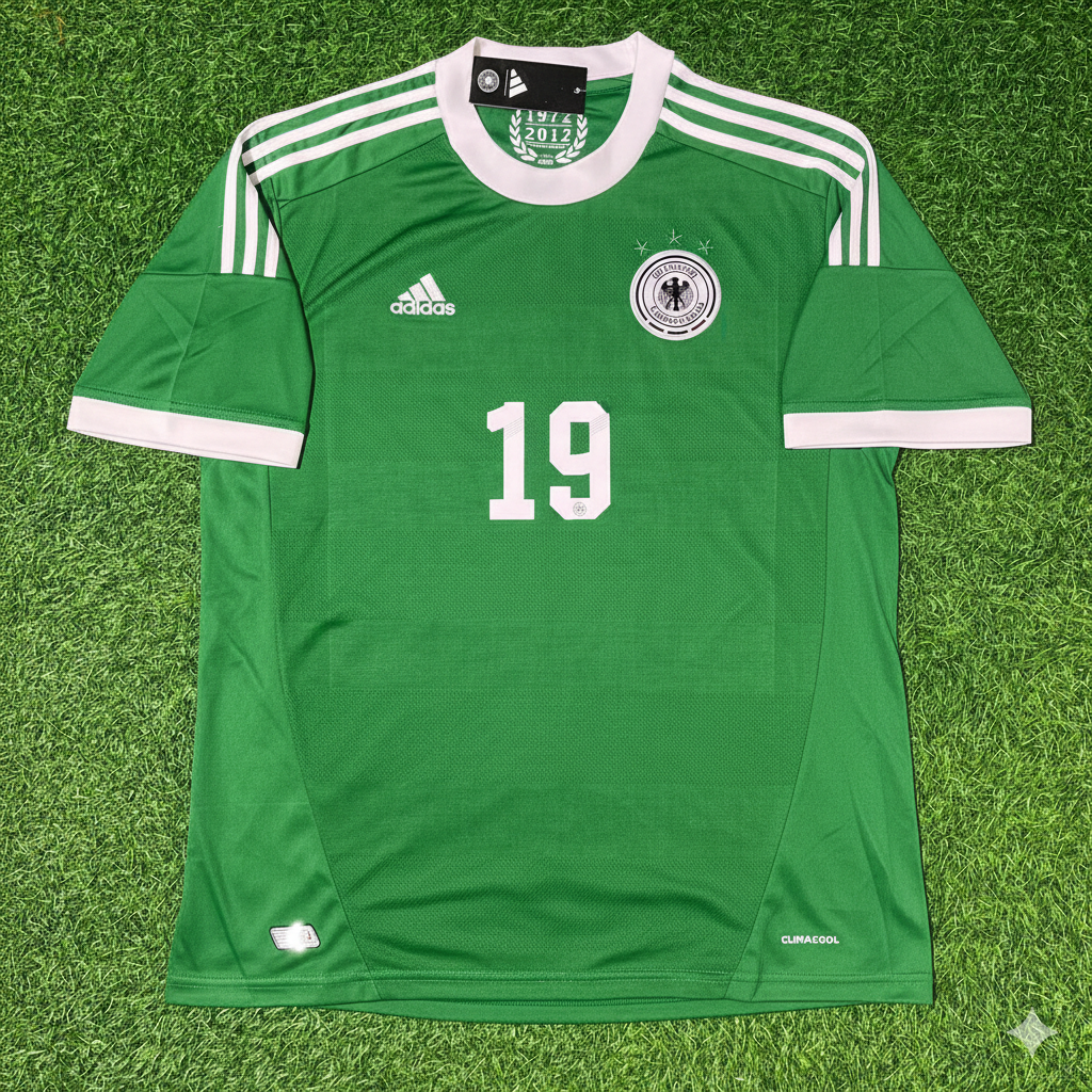 Mario Götze Germany EURO 2012 Green Retro Football Jersey