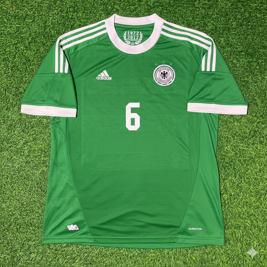 Sami Khedira Deutschland EM 2012 Grünes Retro-Fußballtrikot