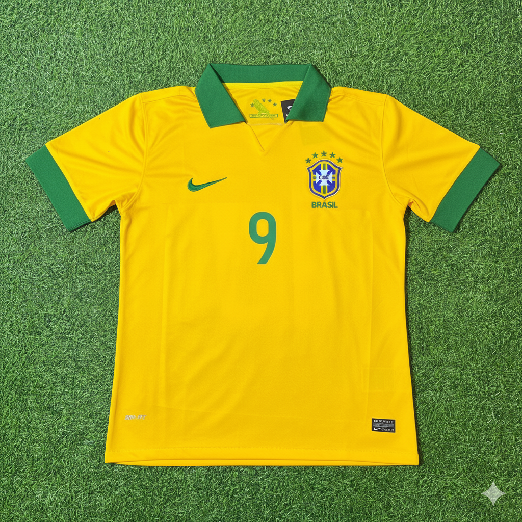 Ronaldo Nazario Brazil Retro Football Jersey Kit