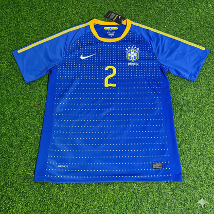 Cafu Brazil 2010 World Cup Retro Blue Jersey Trikot