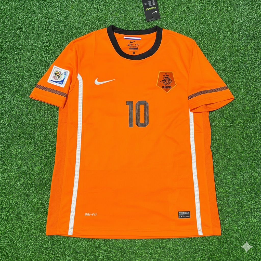 Wesley Sneijder Netherlands 2010 World Cup Final Football Jersey Kit