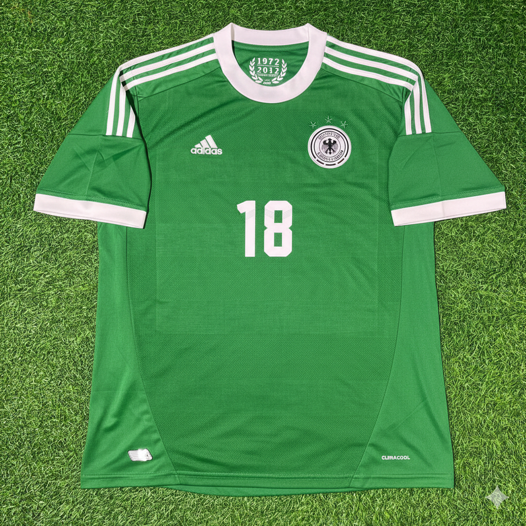 Toni Kroos Germany EURO 2012 Green Retro Football Jersey