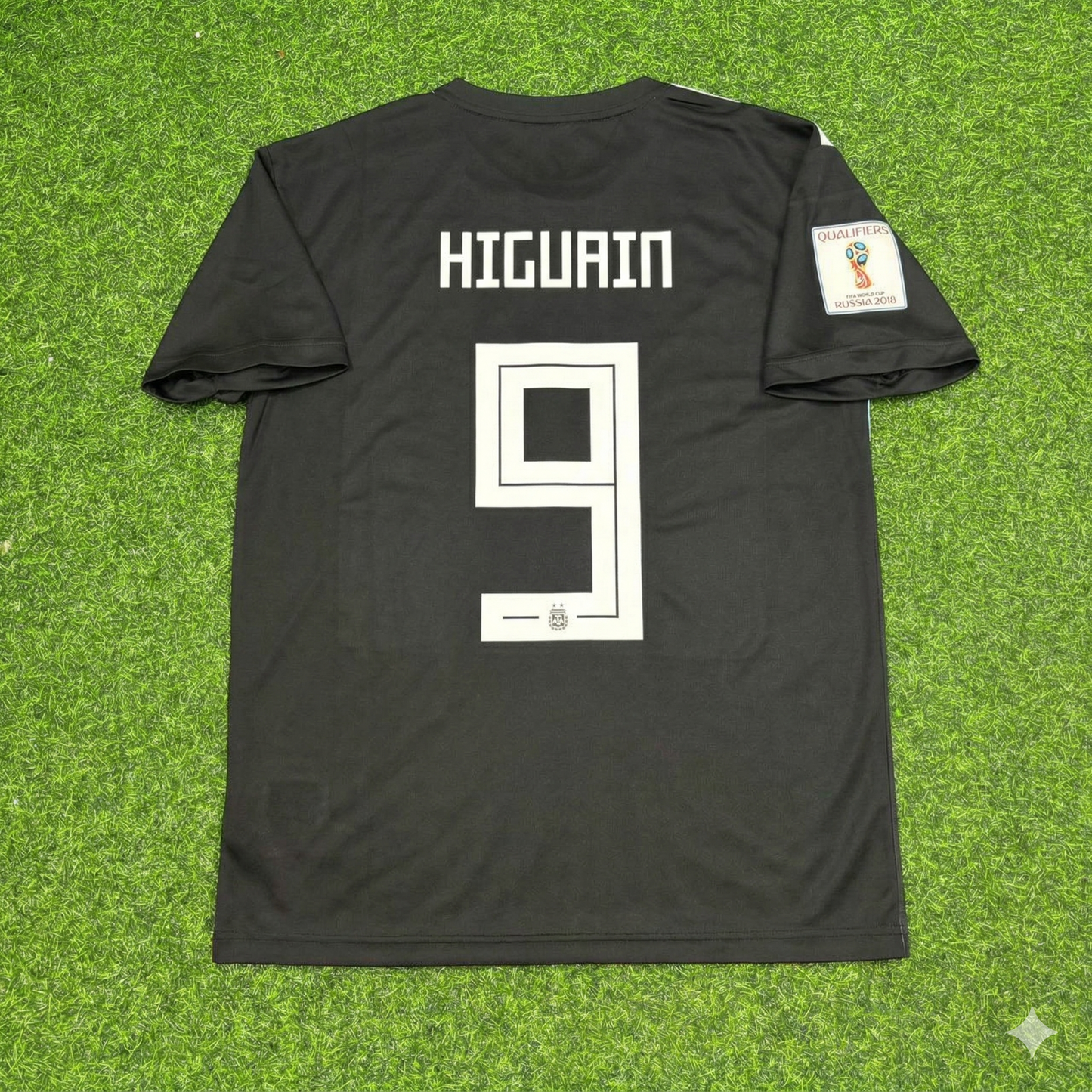 Gonzalo Higuain Argentina 2018 World Cup Black Retro Football Jersey