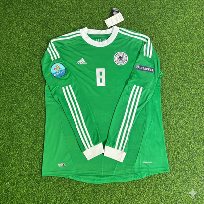 Mesut Özil Germany EURO 2012 Long Sleeve Green Retro Football Jersey