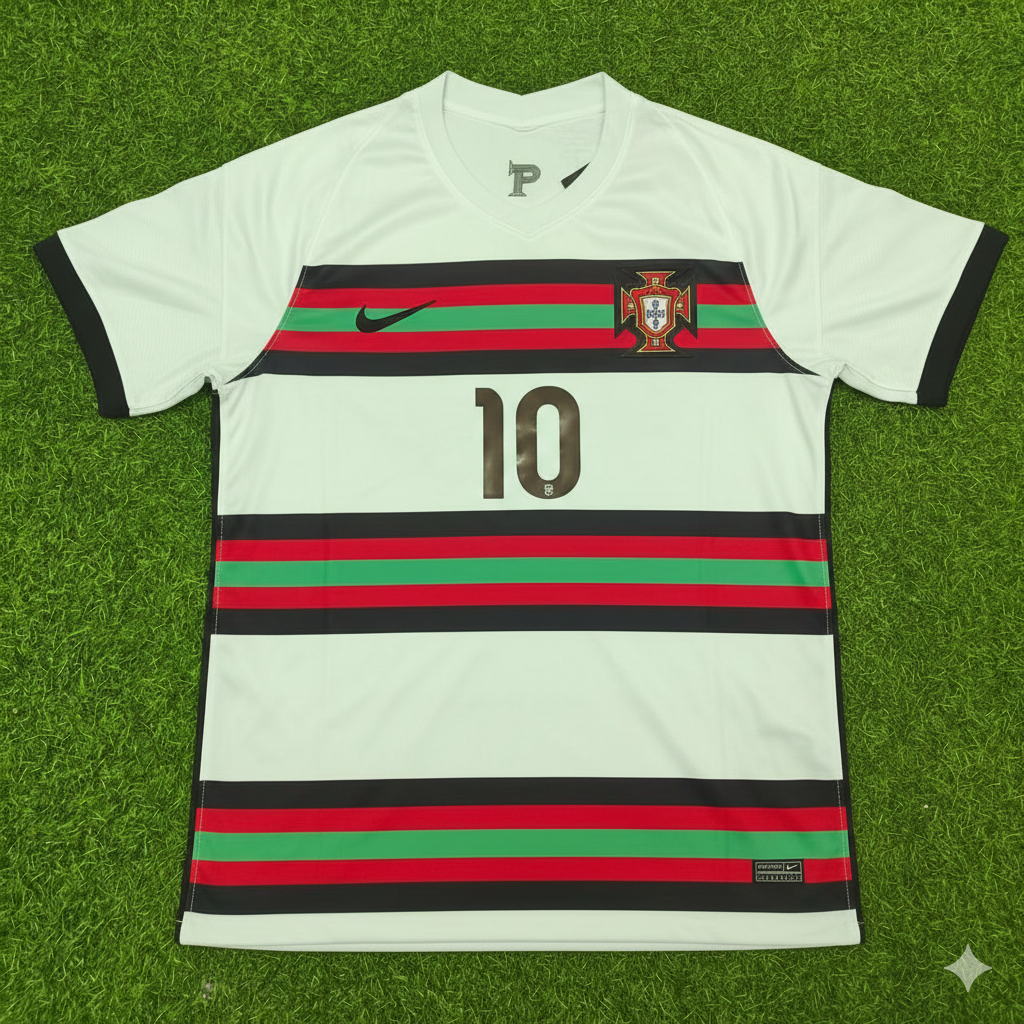 Bernardo Silva Portugal EURO 2020 Retro Away Football Jersey