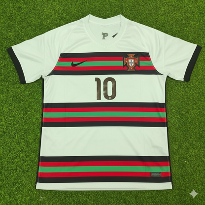 Bernardo Silva Portugal EURO 2020 Retro Away Football Jersey