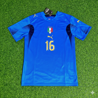 Mauro Camoranesi 16 - Italy 2006 World Cup Final Retro Jersey Maillot Trikot Maglia Soccer Shirt
