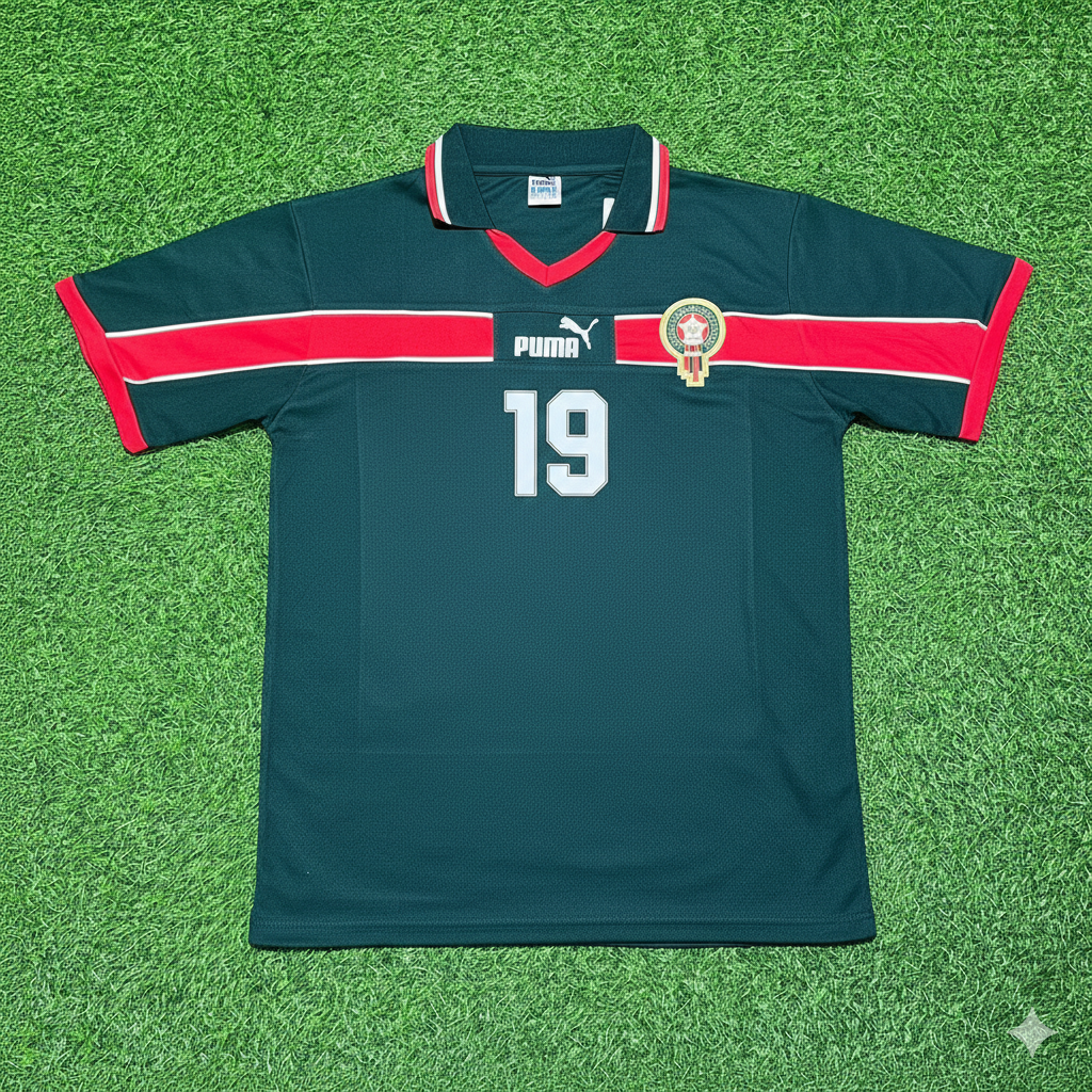 Youssef En Nesyri Morocco Home Retro Football Jersey