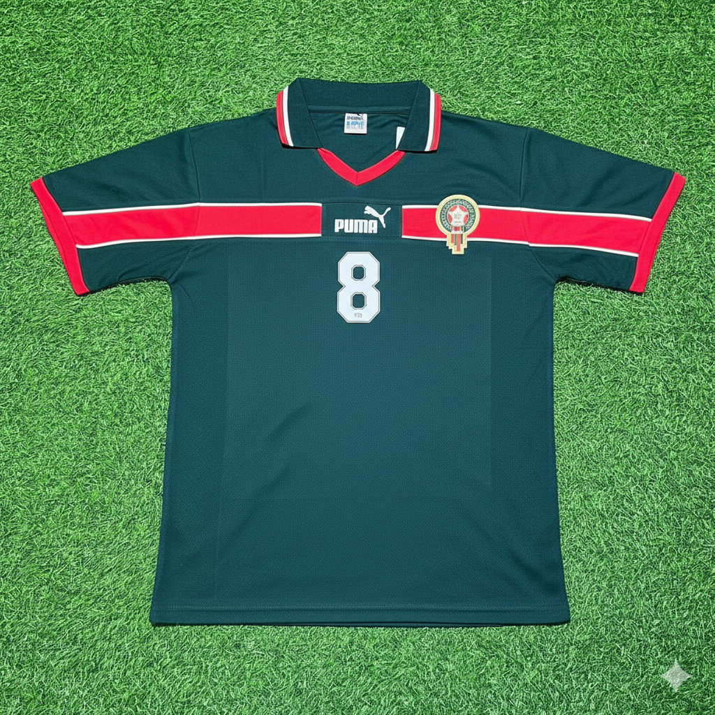 Yousef Chippo Morocco Home Retro Football Jersey