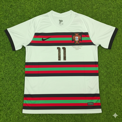 Bruno Fernandes Portugal EURO 2020 Retro Away Football Jersey