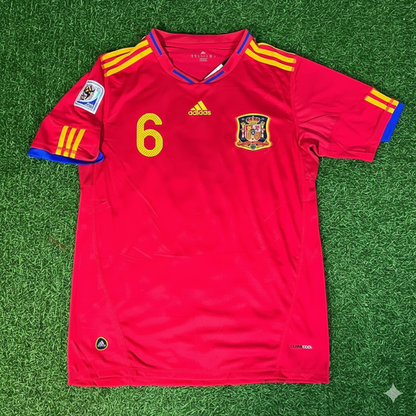 Andres Iniesta 6 – Spain 2010 World Cup Retro Kit Jersey – | Trikot | Maillot Soccer Shirt