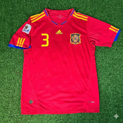 Maillot rétro Gerard Piqué 3 – Espagne Coupe du monde 2010 – | Maillot | Maillot de football