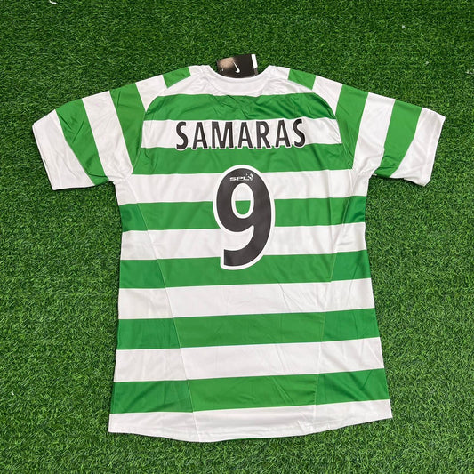 Georgios Samaras Celtic Retro Home Jersey Trikot Maillot Soccer Shirt