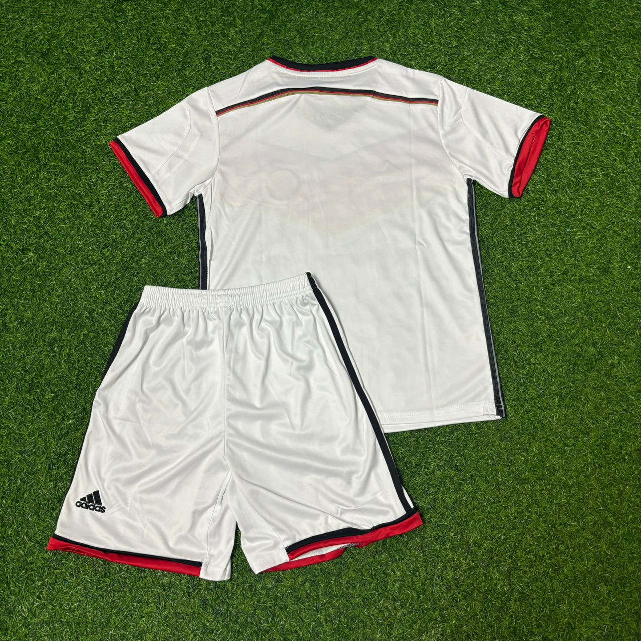 Germany Deutschland 2014 World Cup White Retro Kids Kit Jersey Trikot Maillot Soccer Shirt