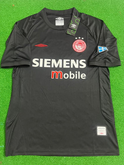 Giovanni Silva de Oliveira Olympiacos 2004-05 – Black Home Retro Kit Jersey Trikot Maillot Soccer Shirt