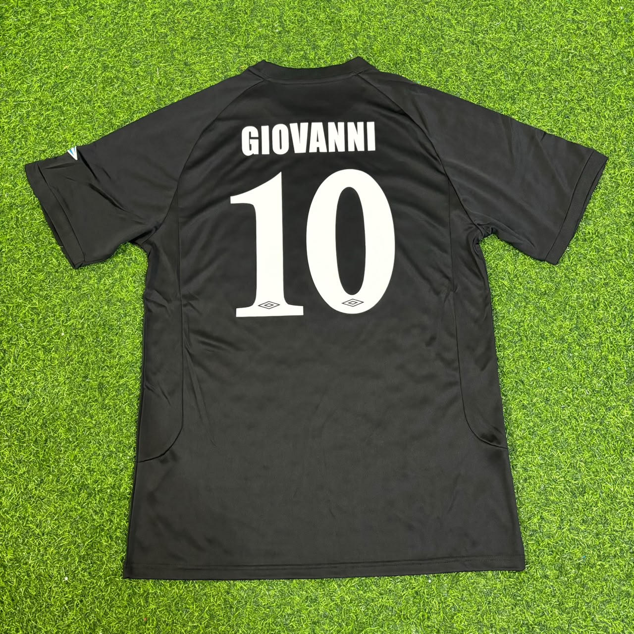 Giovanni Silva de Oliveira Olympiacos 2004-05 – Black Home Retro Kit Jersey Trikot Maillot Soccer Shirt