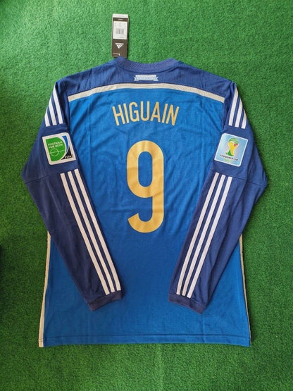Gonzalo Higuain Argentina 2014 World Cup Retro Football Jersey