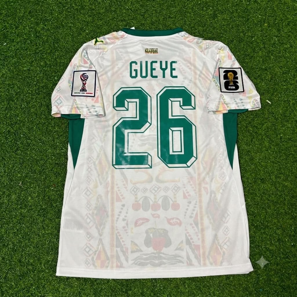 Pape Gueye Senegal World Cup 2026 Home Jersey Trikot Maillot