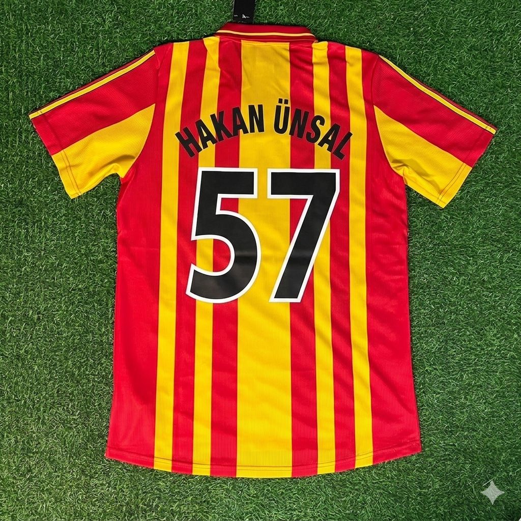 Hakan Unsal – Galatasaray 2000 UEFA Super Kupa Final Retro Kit Jersey – | Trikot | Maillot | Forma