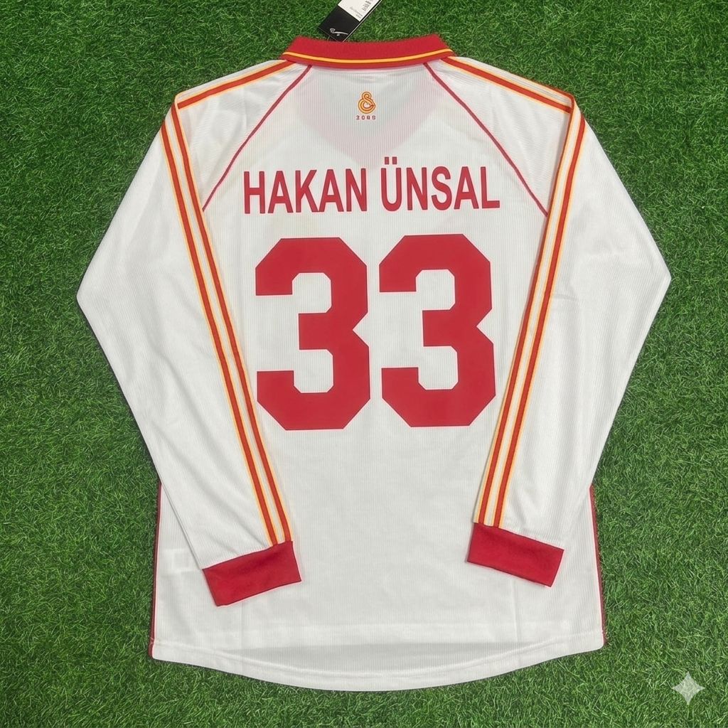 Hakan Unsal Galatasaray UEFA 2000 Final Retro Football Jersey Kit