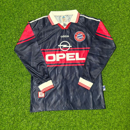 Lothar Matthäus FC Bayern München 1997/98 Saison Langarm Heim Retro Trikot