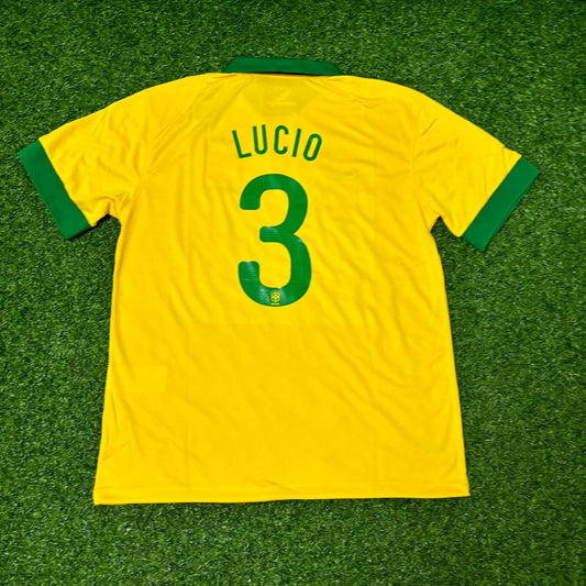 Lucio Brazil Retro Football Jersey Kit