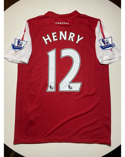 Thierry Henry Arsenal 2010-2011 Retro Kit Jersey Trikot Maglia Soccer Shirt