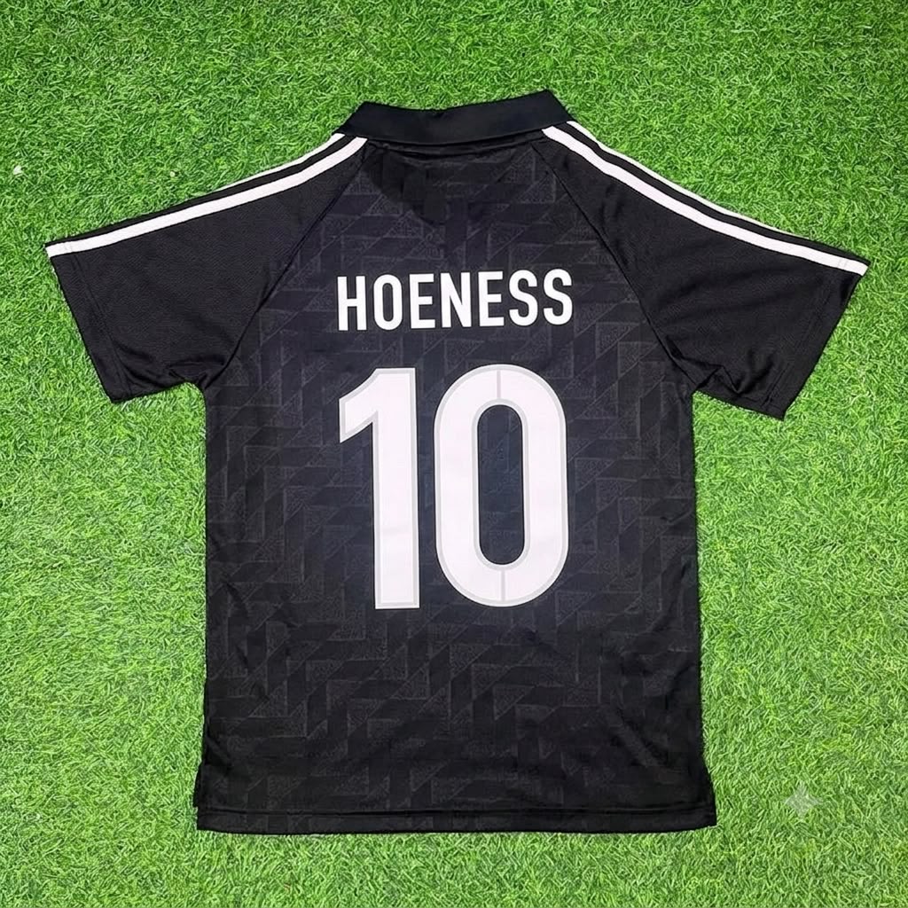 Uli Hoeness Germany Deutschland Schwarzes Retro Fußballtrikot
