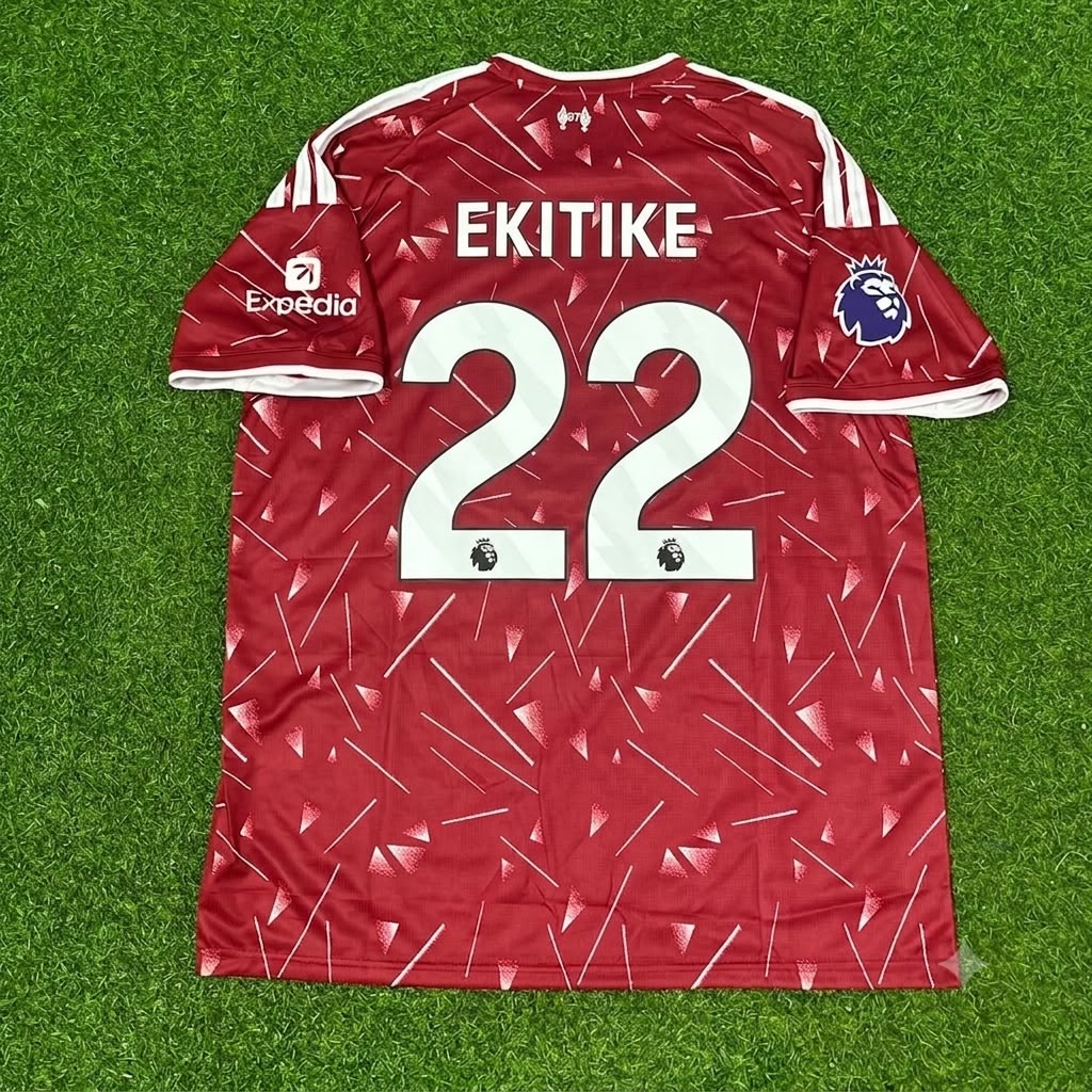 Hugo Ekitike Liverpool New Season 2027 Red Home Football Jersey Kit