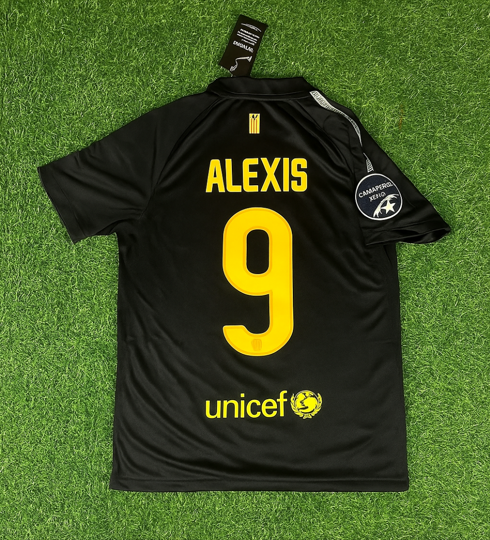 Alexis Sanchez Black Barcelona 2011/12 Retro Kit Shirt Jersey Trikot Maglia