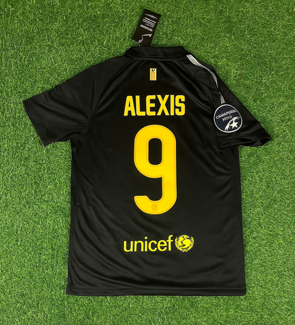 Alexis Sanchez Black Barcelona 2011/12 Retro Kit Shirt Jersey Trikot Maglia