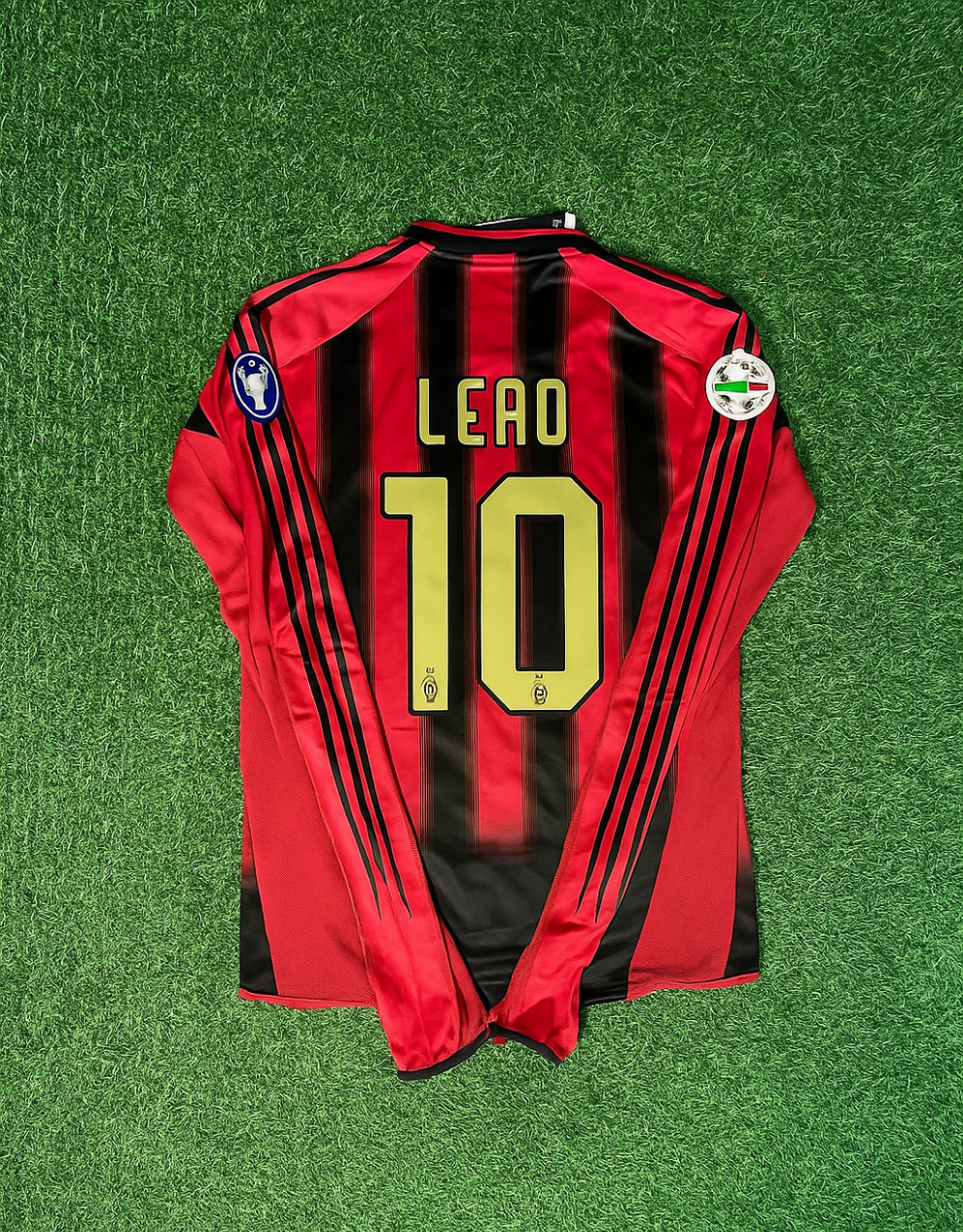 Rafael Leao 10 – Milan 2003/2004 Red & Black Home Retro Kit Jersey Trikot Maillot
