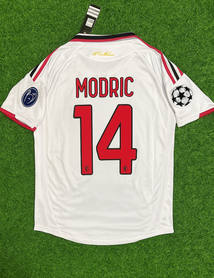 Luka Modric Milan 2009 2010 Season White Retro Jersey Trikot Maillot