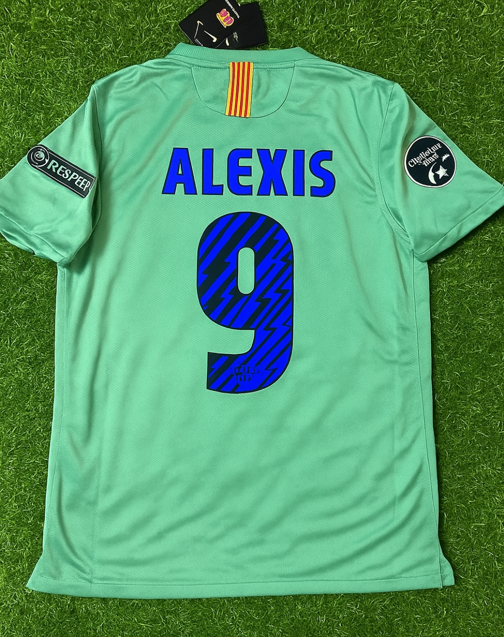 Alexis Sanchez 9 – Barcelona 2011/2012 Blau-Rot-Heim-Retro-Trikot